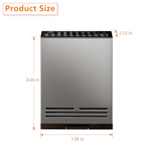 Teadokly Magnetic Universal Knife Block Holder, Magnetic Aluminum Knife Holder for Refrigerator with Slots for Scissors and Sharpening Rod Storage Stand Display Unique Slot Design to Protect Blade - Image 2