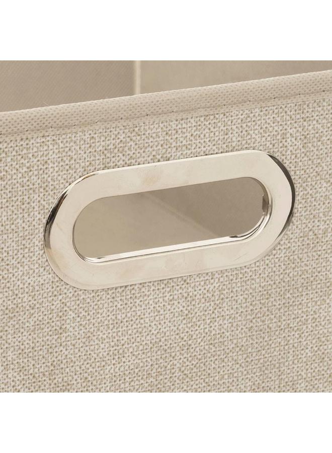 Five Simply Smart Polypropylene and Metal Foldable Storage Box Beige 31 x 15cm 138886G - Image 2