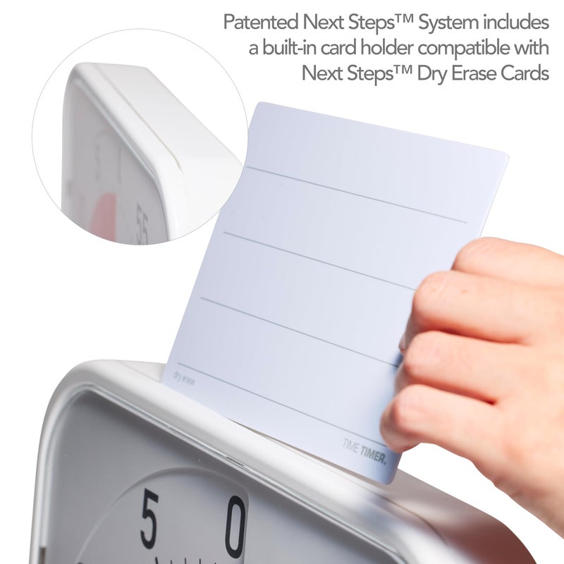 Time Timer Original 12" Visual Countdown Timer â€“ Large 60-Minute Silent Classroom Visual Timer for SEL, Emotional Regulation, Focus, Calm Transitions, ADHD, Autism â€“ (Blue & White) - Image 3