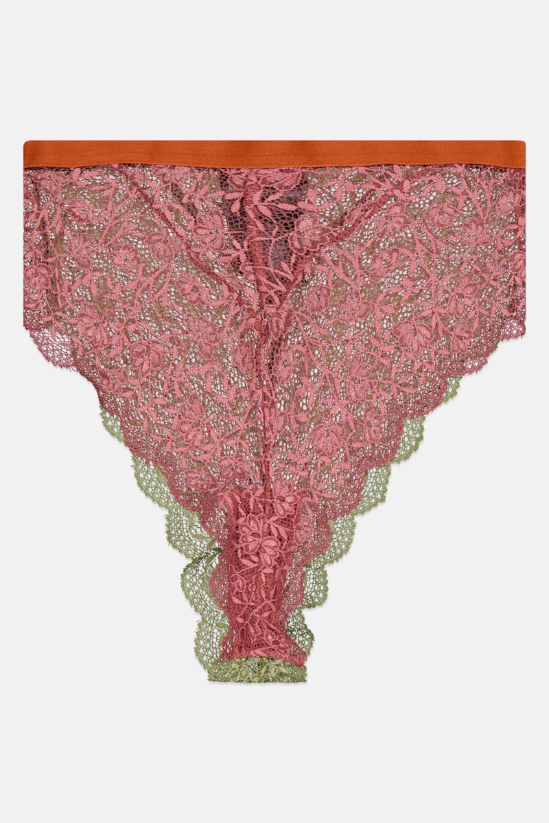 We Are We Wear Women Textured Pull On Panties, Pink  - Image 1