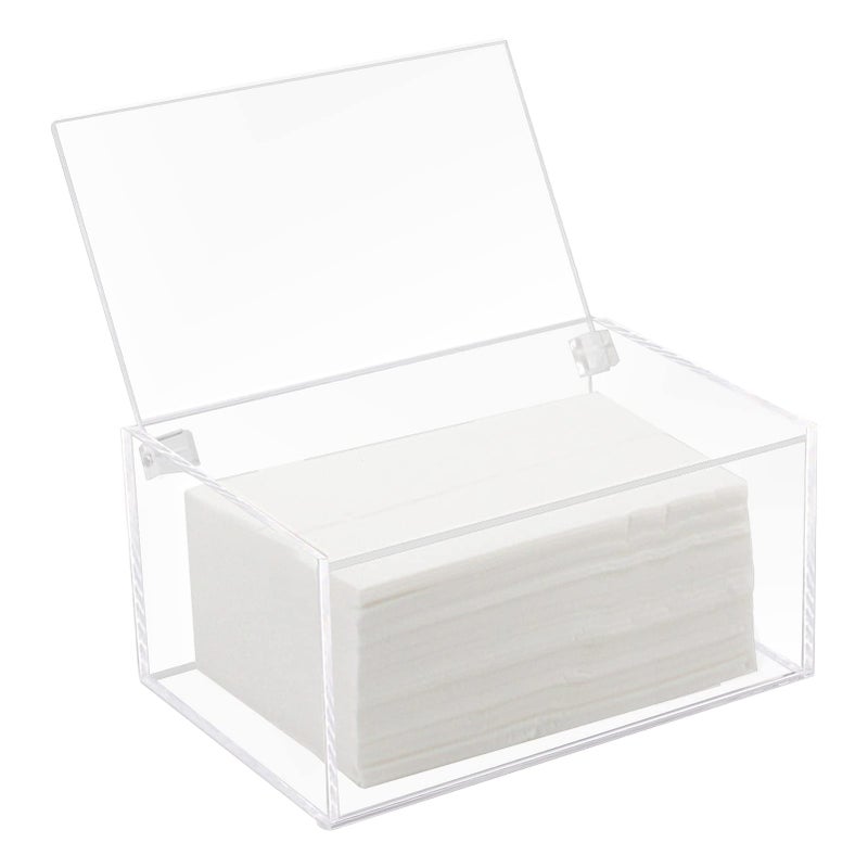 Watpot Acrylic Laundry Dryer Sheet Holder, Clear Dryer Sheets Container with Lid for Laundry Room, Clear - Image 1