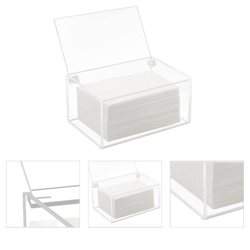 Watpot Acrylic Laundry Dryer Sheet Holder, Clear Dryer Sheets Container with Lid for Laundry Room, Clear - Image 3