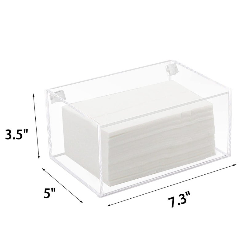 Watpot Acrylic Laundry Dryer Sheet Holder, Clear Dryer Sheets Container with Lid for Laundry Room, Clear - Image 4