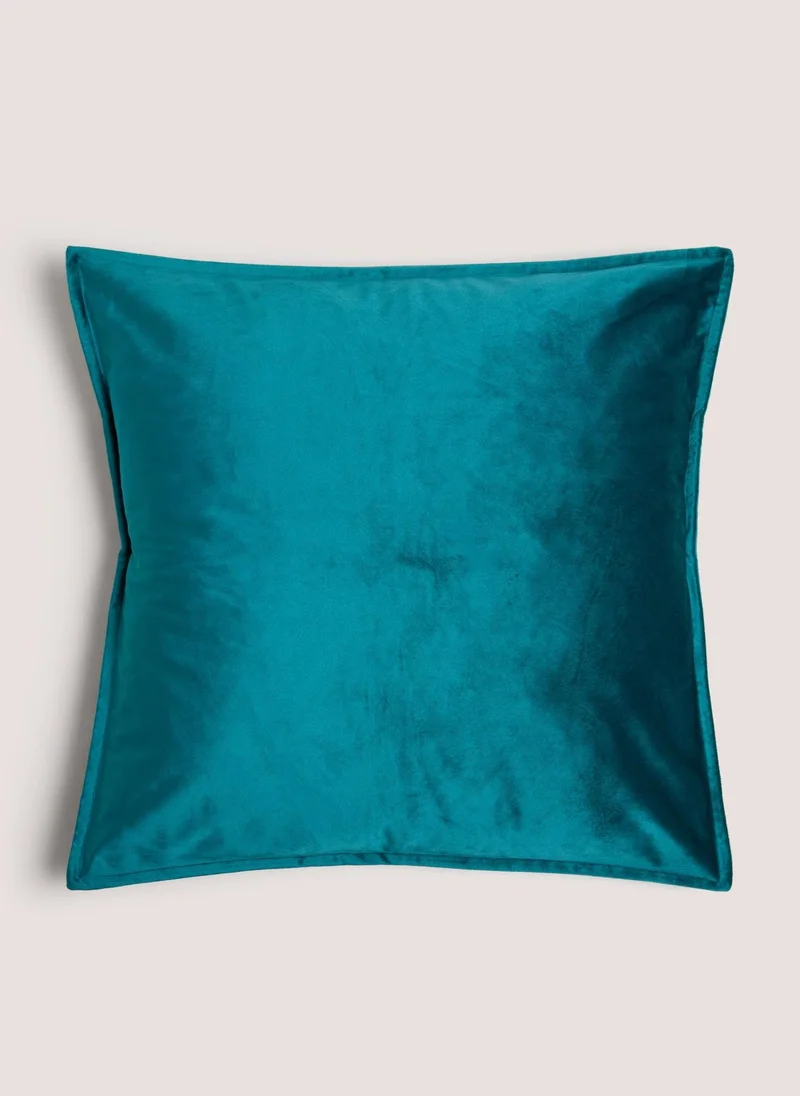 Matalan Large Teal Velvet Cushion