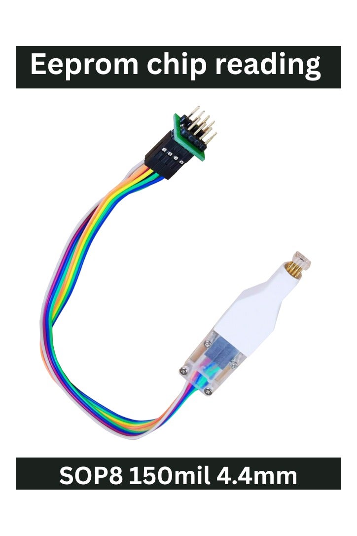 اكس برو 5 مشبك قراءة شريحة إيبروم من الدقة س ص 8 150mil مشبك اختبار ذو جسم ضيق بمسافة 4.4 مم للاتصال الآمن - Image 1