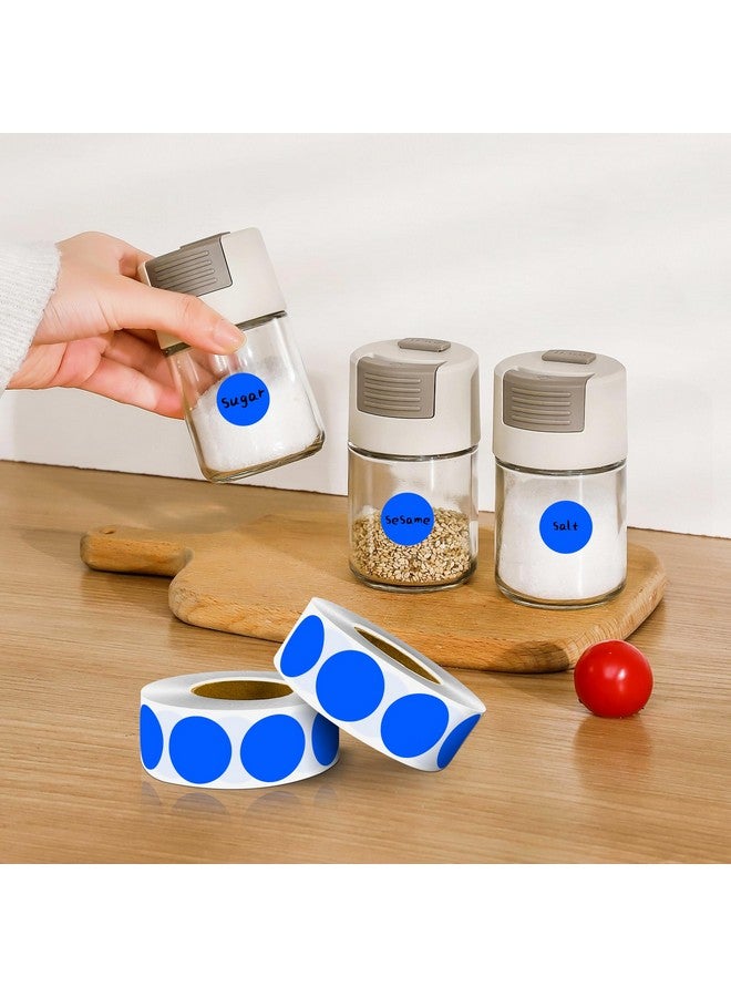 PARLAIM 1 Inch Round Color-Code Dot Stickers,10000Per/10 Rolls Dots Label Dispenser Box,Blue Circle Stickers Label For Office Home (Blue) - Image 4