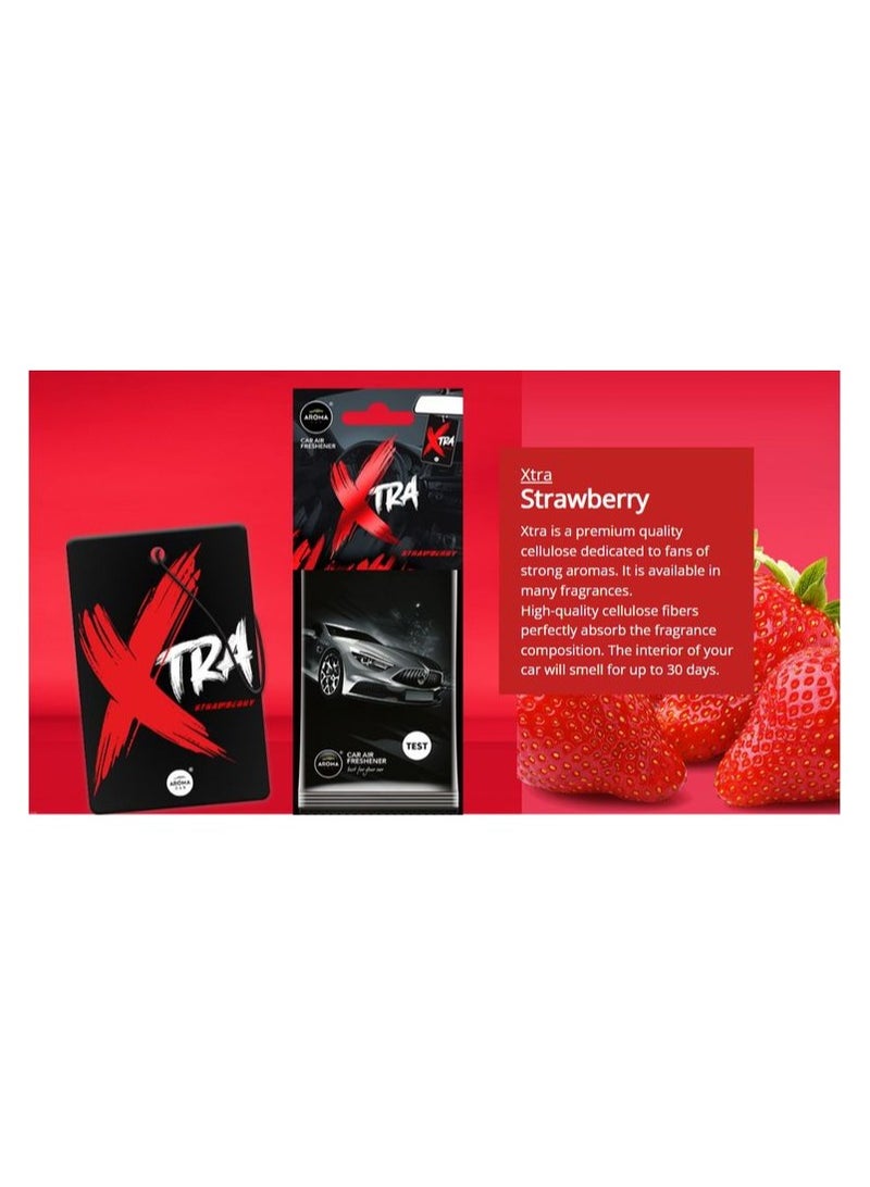 قطعة واحدة من معطر جو للسيارة Aroma X TRA بنكهة الفراولة - Image 4