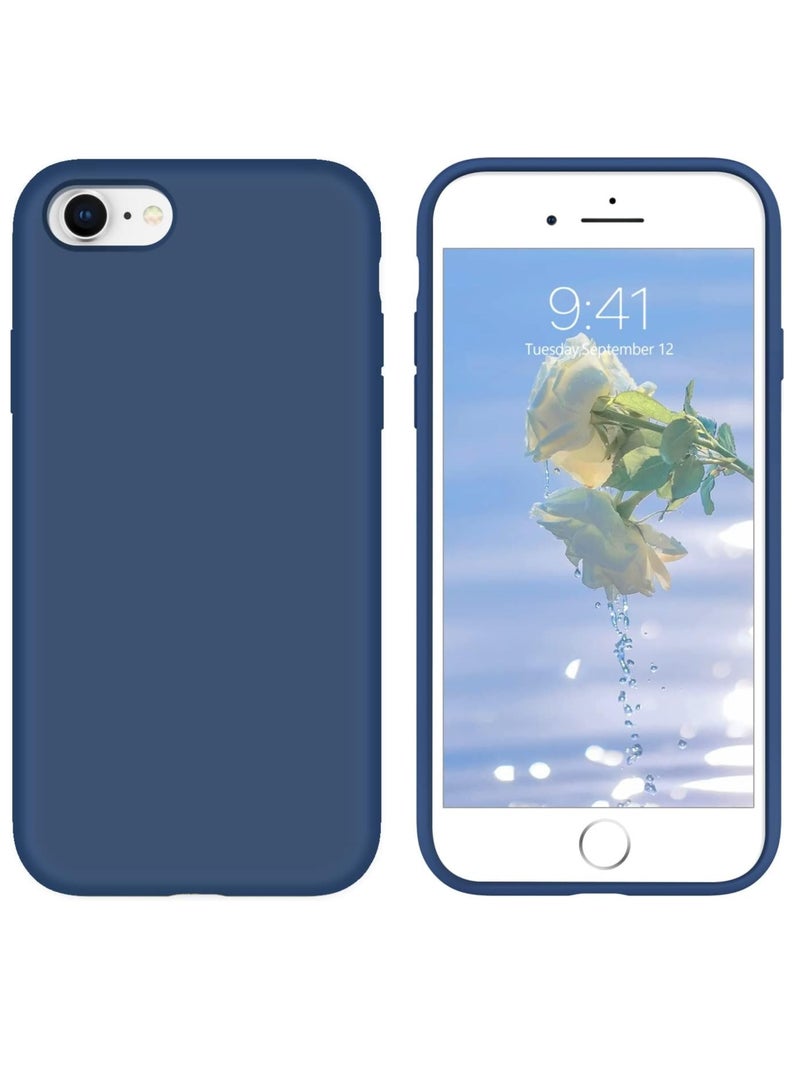 MIGOFAST iPhone SE Case 2022 2020 iPhone 8 Case iPhone 7 Case Non-slip Liquid Silicone Gel Rubber Bumper Phone Case Soft Microfiber Lining Hard Shockproof Protective Case Cover - Image 1