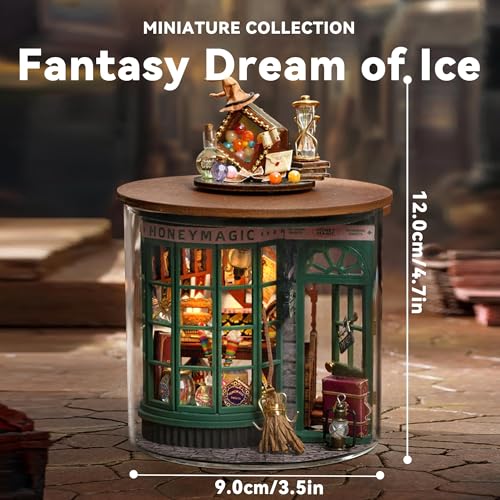 Flever Dollhouse Miniature DIY House Kit Creative Room Dream Bottle Series with Furniture for Romantic Valentines Gift Magical Shop - Image 5