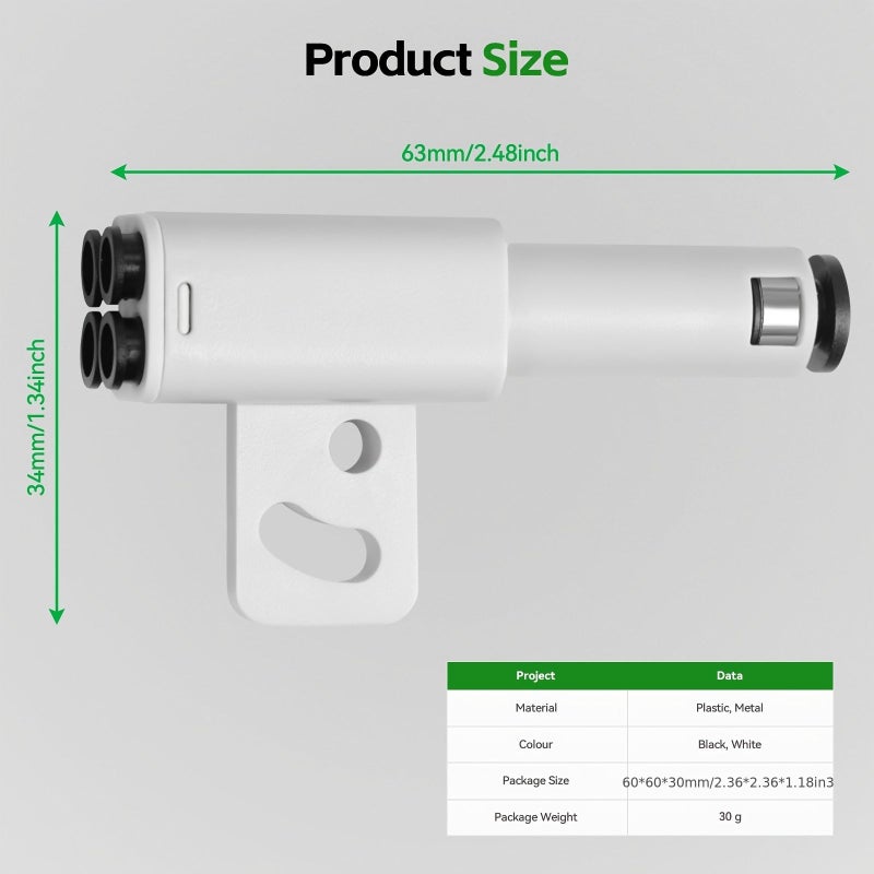 موصل PTFE بتصميم 4 في 1 لأنبوب بودين مع منفذ توسعة لتوصيل وحدة التغذية الرباعية AMS «متوافق مع طابعات ثلاثية الأبعاد طراز P1S، P2S، X1C، X1، X1E، P1P، H2D، H2S». - Image 2