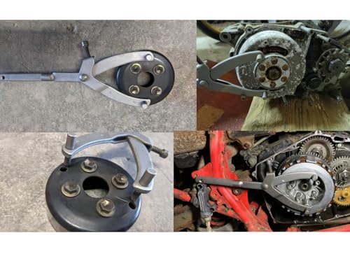 ZPFLL Adjustable Locking Spanner Wrench Clutch, With 24mm&27mm Magneto Flywheel Puller Tool - Image 4