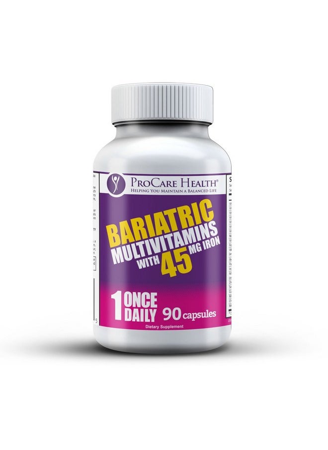 ProCare Health - Once Daily Bariatric Multivitamin ; Capsule ; 45Mg Iron ; 90 Count - Image 1