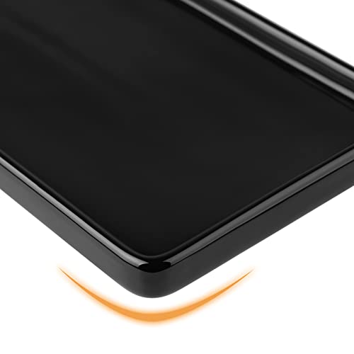 Gurygo 6" Bathroom Trays - Ceramic Vanity Tray for Bathroom - Small Ceramic Tray - Kitchen Soap Trays for Kitchen Counter - Bathtub Organizer (Black) - Image 5