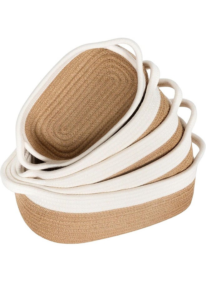 Woven Baskets, Cotton Rope Baskets Set of 5 for Storage and Organization, Home Decorations - pzsku/Z6310C826615FE935092BZ/45/_/1740382154/a871cfdb-1fce-49f6-b3c3-7772b0b14e43