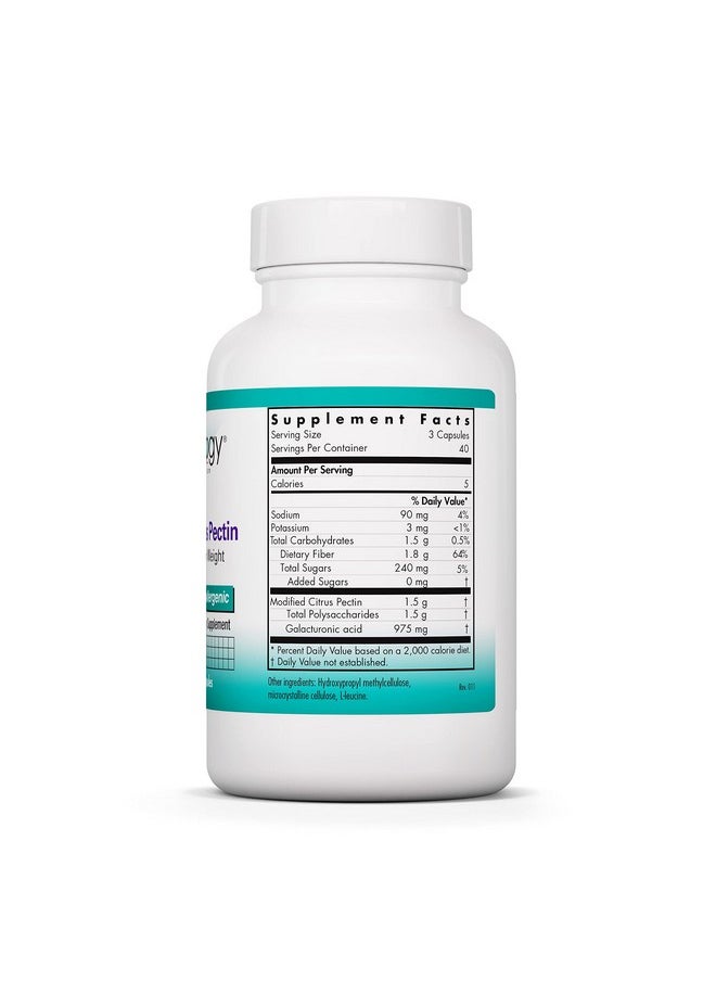 نوتريكولوجي مكمل البكتين الحمضي المعدل من NutriCology لدعم الأمعاء - كبسولات البكتين الحمضي المعدل للرجال والنساء، مضادة للحساسية، خالية من الجلوتين، ذات وزن جزيئي منخفض - 120 كبسولة نباتية  - Image 2