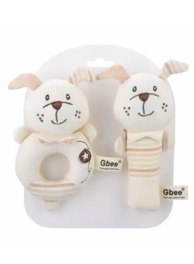 Gbee Top-Quality Material Organic Cotton Rattles Toy Set For Kids Hand Bell Infant Educational Mobiles Toys - Image 1