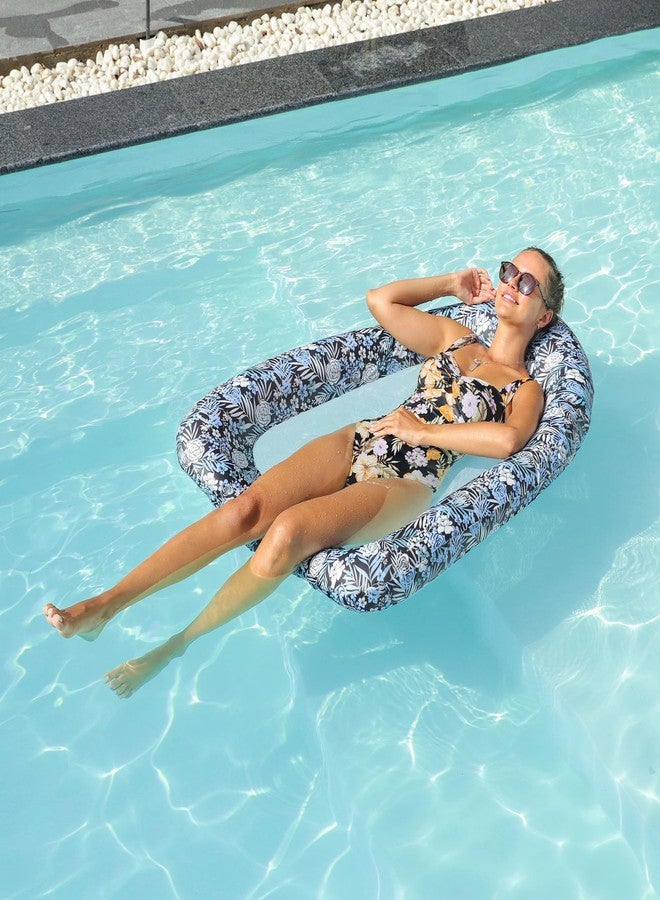 FindUWill Inflatable Pool Floats Adults, Large Fabric-Covered Pool Lounger Chair Raft with Mesh Center, Multi Purpose Pool Floaties Water Hammock Lounge, Ultra-Comfort Water Lake River Floating Raft - Image 3