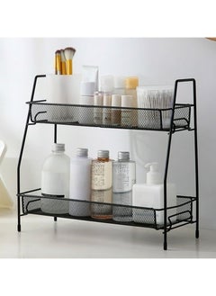 Generic Black 2-Tier Metal Stand - Stylish and Modern Organization for Your Supplies L  - Image 3