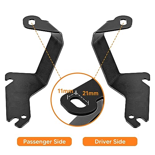 Mofun Engine Hood Cowl Panel LED Brackets for LED Light Pods Whip Antenna Compatible with Chevy Silverado Tahoe Suburban Sierra Yukon 1999-2006 - Image 5
