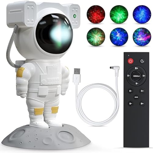 XERGY Plastic Astronaut Starry Projector 360° Galaxy Space Light with Remote Control Spaceman Robot Night Lamp for Gaming Room, Home Theater, Kids Bedroom, Birthday Diwali Gift, LED, Multicolor - Image 4