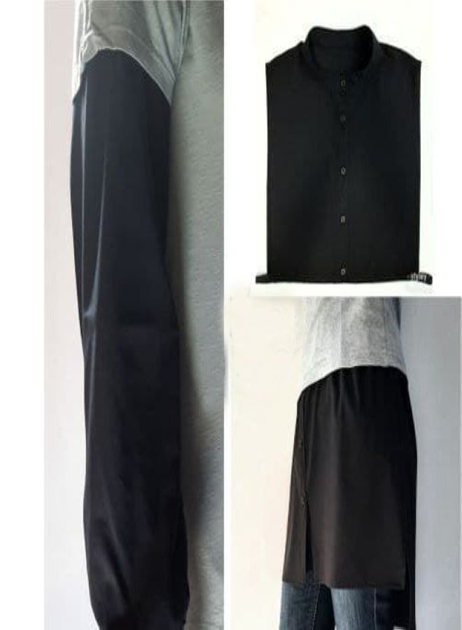 Bundle Of 3 Wrist / Collar / Hidden Shirt - Black Color for Women