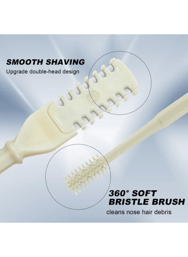 ماكينة تشذيب شعر الأنف المطورة مع فرشاة تنظيف، ماكينة تشذيب شعر الأنف المكونة من 5 قطع، سكين شعر الأنف الدوار بزاوية 360 درجة، أداة إزالة شعر الأنف المحمولة للإناث / الذكور - Image 5