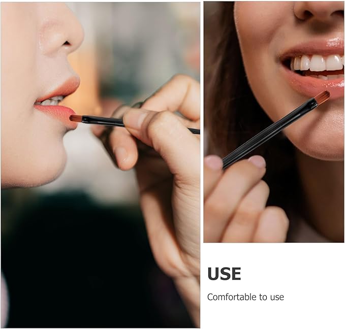 Uonlytech أونيليتيك 100 قطعة من أعواد الشفاه القابلة للاستخدام لمرة واحدة فرش شفاه متعددة الوظائف فرشاة تلوين أحمر الشفاه أدوات لمستحضرات التجميل - Image 2