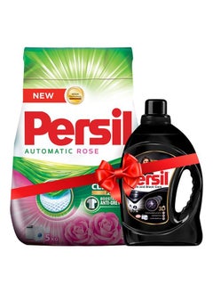 Persil Automatic Powder Detergent 5KG Rose + Free Automatic Black Gel 880 ml 