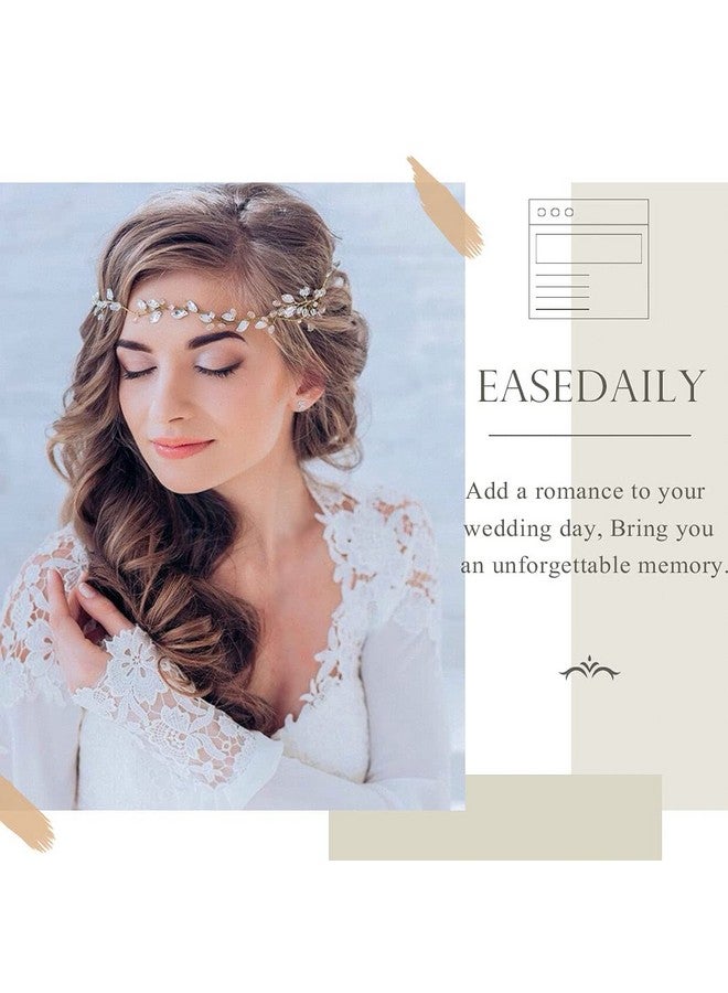 إيز ديلي غطاء رأس زفاف مرصع بأحجار الراين الفضية وزينة شعر حفلات التخرج للنساء والعرائس - Image 5