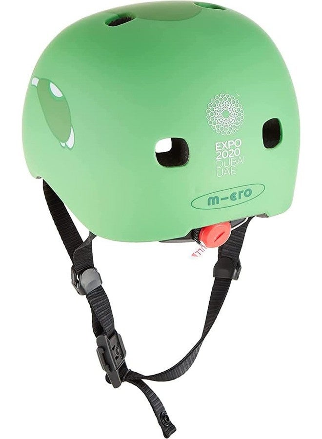 Micro Micro (Expo 2020) Terra Kids Helmet (Medium) | Kids Helmet | Kick Scooter Helmets | Sports Helmet for Kids | Helmet with Adjustable Straps | Riding Kids Helmet | Kids Safety | Helmet for Kids  - Image 2