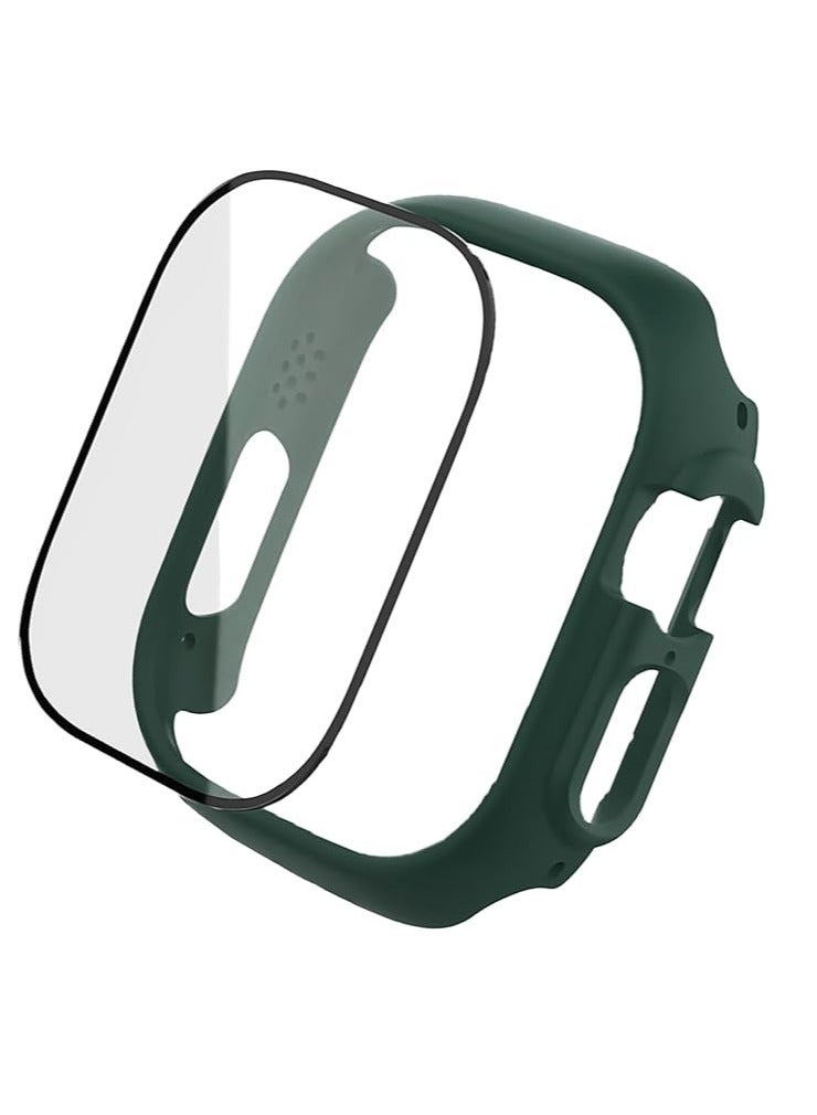 and with Case For Apple Watch 46mm,Adjustable Silicone Sport Wristband Replacement, Strap With Cover Built-in Glass Screen Protector for iWatch S10. - Image 2