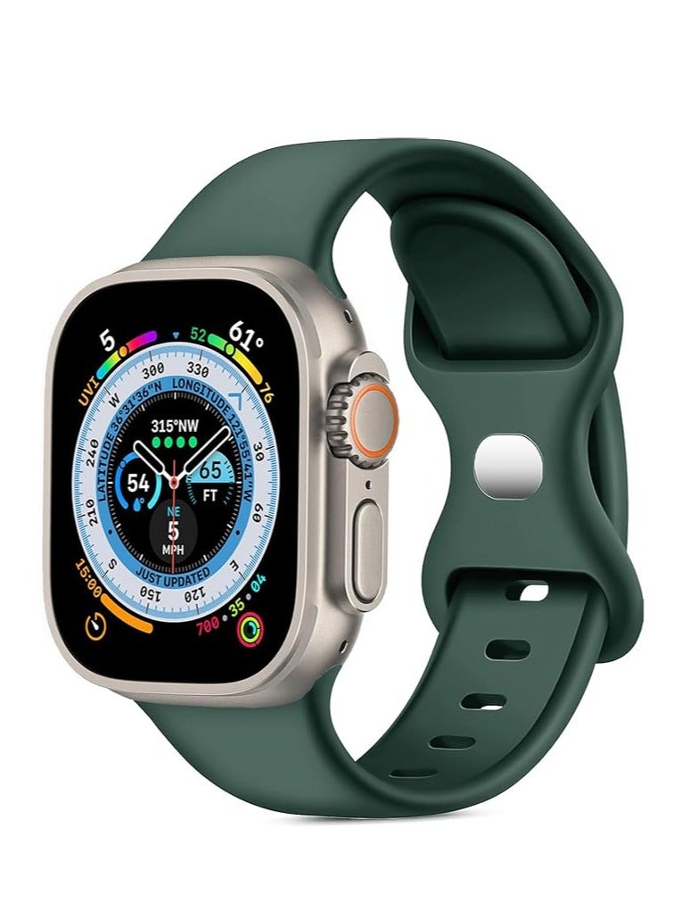 and with Case For Apple Watch 46mm,Adjustable Silicone Sport Wristband Replacement, Strap With Cover Built-in Glass Screen Protector for iWatch S10. - Image 3