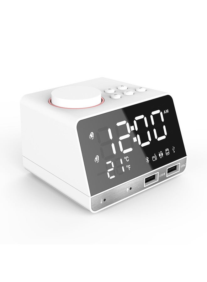 نيوترل K11 ساعة منبه لاسلكية جديدة، مكبر صوت بلوتوث، شحن USB للهاتف المحمول، مرآة LED، راديو ذكي، ستريو صغير - Image 5