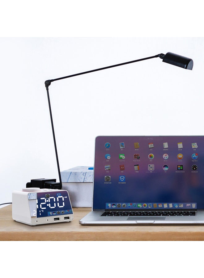 نيوترل K11 ساعة منبه لاسلكية جديدة، مكبر صوت بلوتوث، شحن USB للهاتف المحمول، مرآة LED، راديو ذكي، ستريو صغير - Image 4