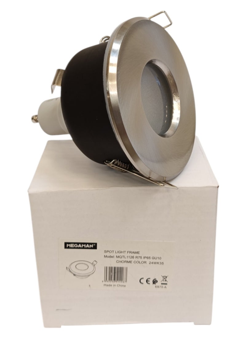 ميجامان Spot Light Frame GU10 Round MQTL1126 R75- Chrome  - Image 1
