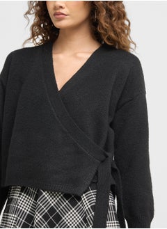 ONLY Bow Detailed Wrap Cardigan  - Image 3