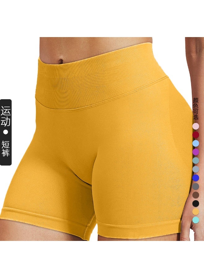 Shorts  Solid Seamless Half Pants Women Soft Fitness Outfits Yoga Pants Gym Running Bike Wear  - Image 1