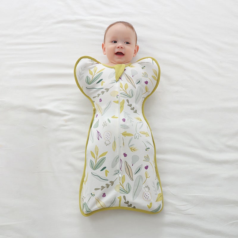 Newborn Baby Anti-Scare Swaddling Four Seasons Universal Sleeping Bag Surrender Baby Wrap Towel Cushion Pure Cotton Anti-kick Quilt - Image 4