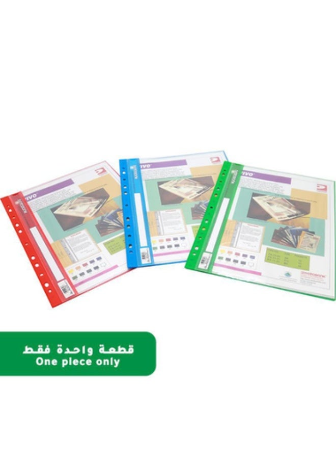 Data Bank Display Book 10 Pockets A4 Polypropylene Assorted Color Color and Design May Vary - Image 1