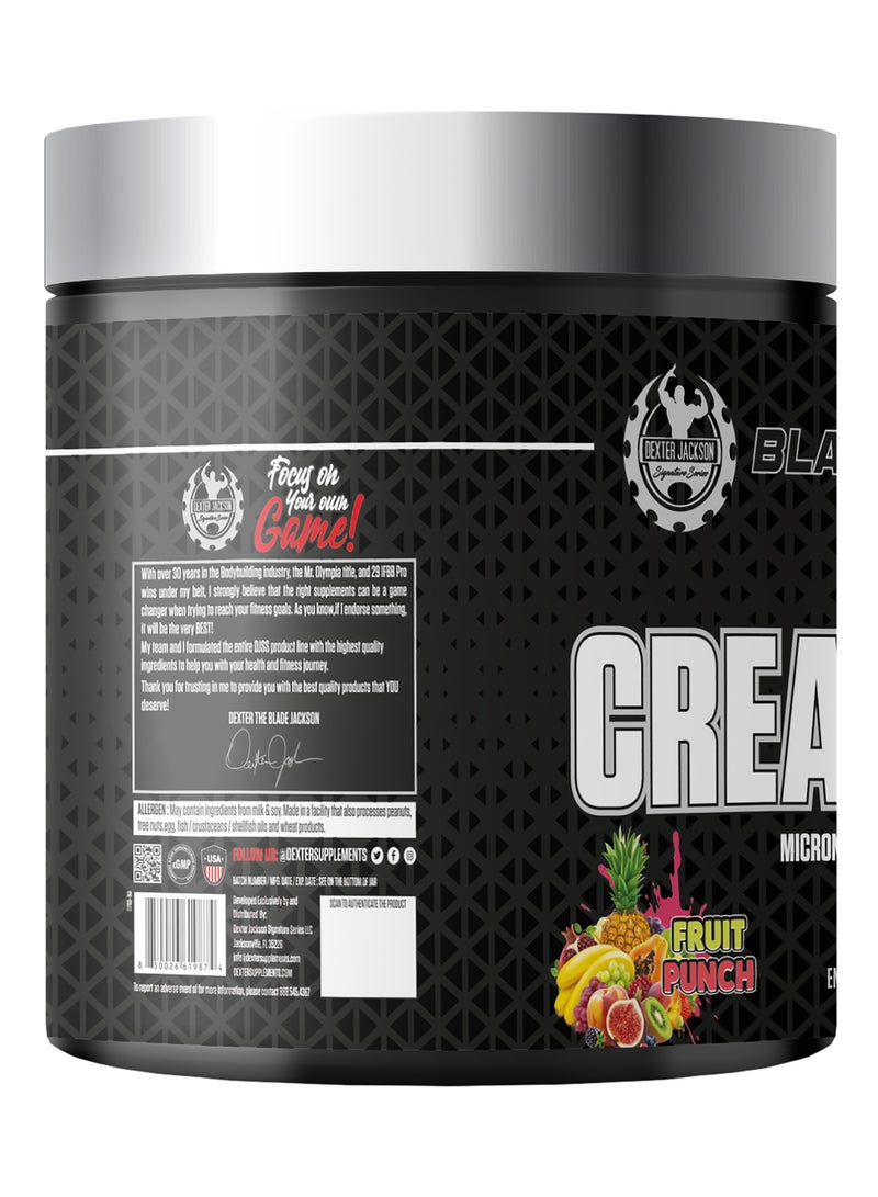 DEXTER JACKSON Black Series Creatine HCL 1500mg - Micronized Creatine for Pure Performance - Fruit Punch - Image 2