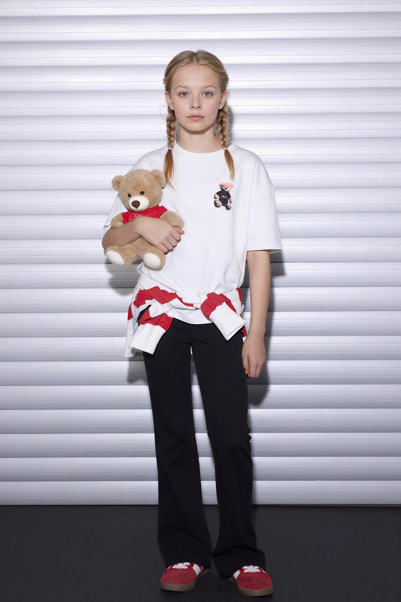 ديفاكتو بنطلون بناتي فلير فيت برجل واسع - Image 2