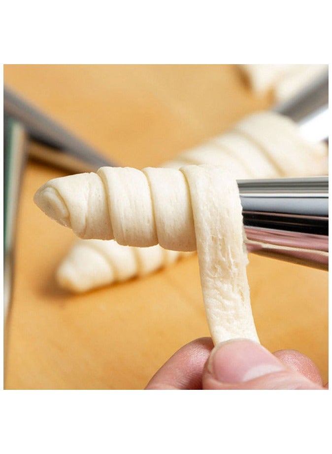 16 قطعة من قوالب قرن كريم على شكل مخروطي قائم، قالب مخروطي من الفولاذ المقاوم للصدأ للخبز - Image 5