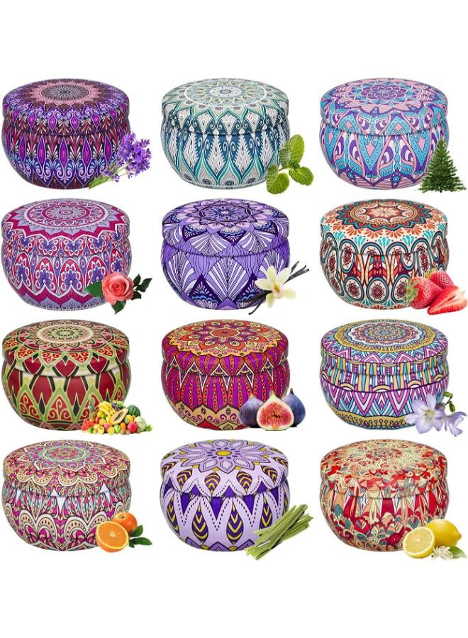 مجموعة مكونة من 12 شموع عديمة اللهب والدخان - Image 1