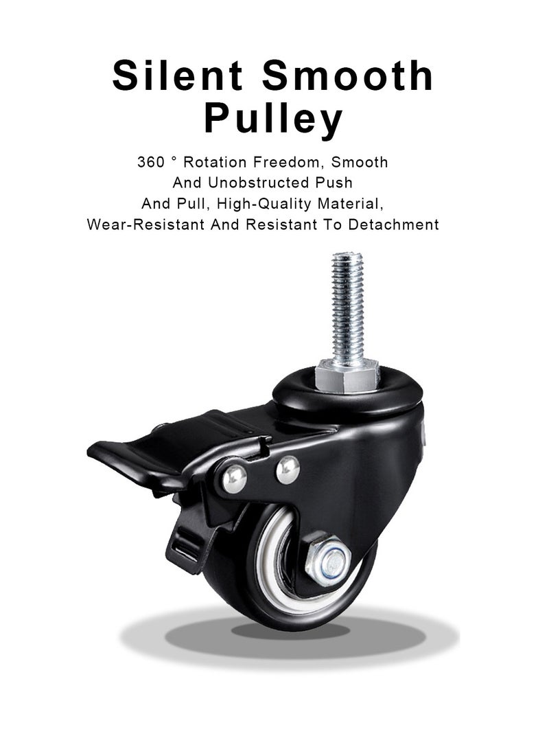 فلاشهوك حامل تلفزيون أرضي متنقل بارتفاع قابل للتعديل مع عجلات لشاشات تلفزيون LCD LED مقاس 32-55 بوصة - Image 5