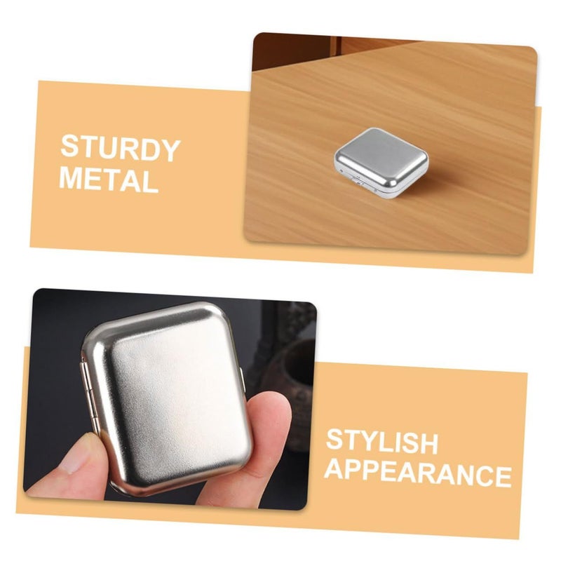 Stainless Steel Portable Ashtray With Windproof Lid For Outdoor Travel - Image 5