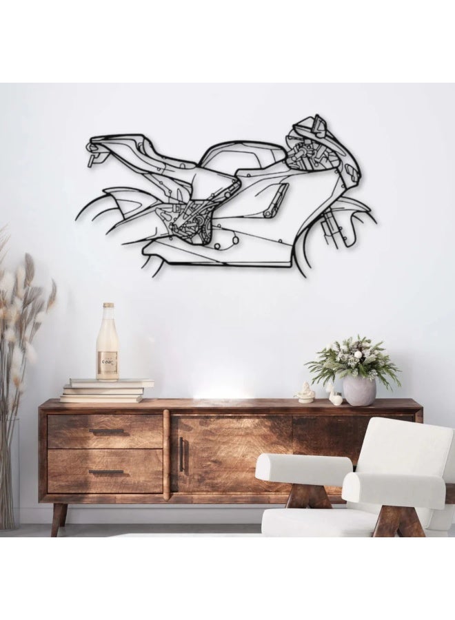 GP8 (2008) Metal Wall Decoration Featuring a Motorcycle Motif – Ducati Desmosedici - Image 1