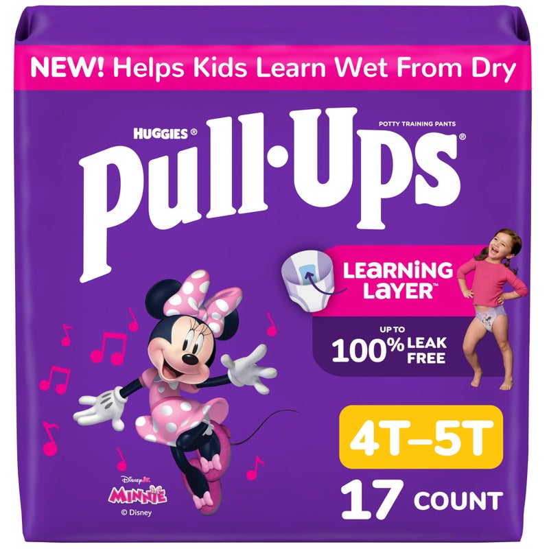 Pull-Ups PullUps Girls Potty Training Pants Size 4T5T Training Underwear 3850 lbs 17 Count - Image 3