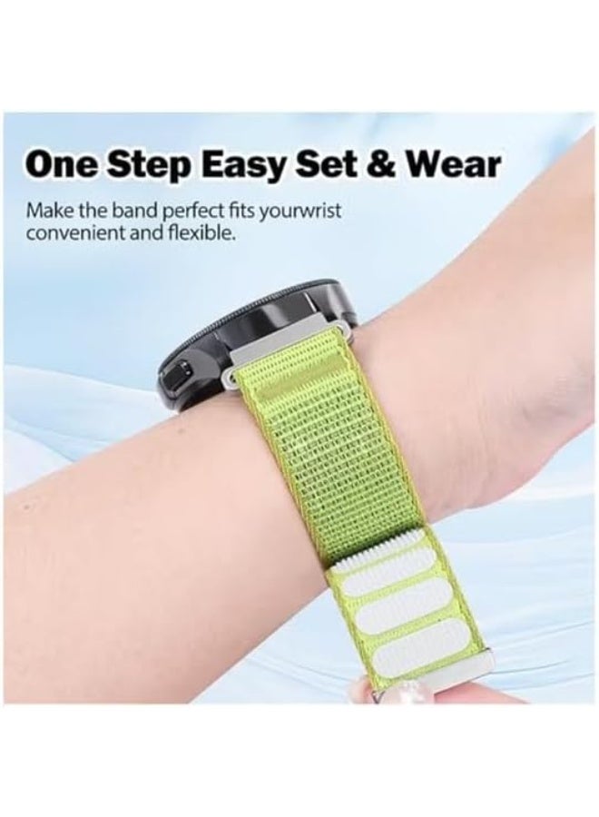 Nylon Bands Compatible with Huawei Watch GT6/GT5/Ultimate 2/Ultimate/GT4/GT4 Pro/GT3/Watch 4/4 Pro/Watch 3/3 Pro 46mm, Elastic Breathable Nylon Loop Wrist Strap 22mm - Image 2