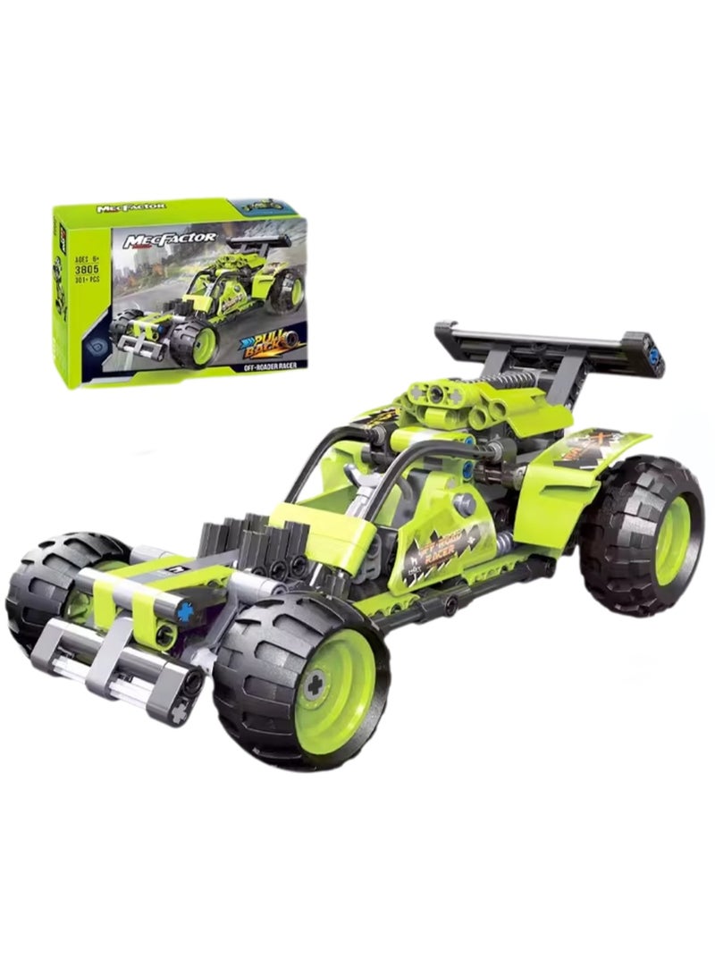 Educational Toys And Small Particle Assembly Building Blocks Car Model Assembly Toys(Green Off-road Assault Vehicle) - Image 1