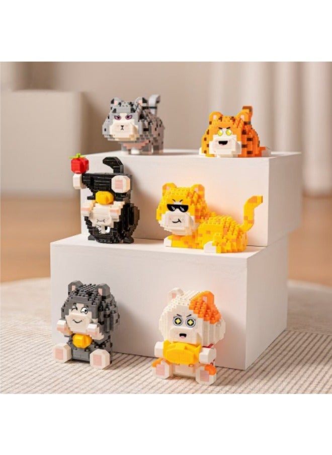 Generic Cartoon Educational Assembly Cute Doll Ornaments Building Block Toys Suitable For Children Over 14 Years Old  - Image 3